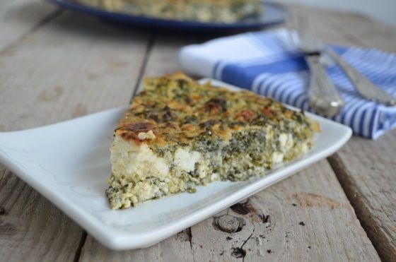 Spinach, feta cheese tart with no flour recipe cool artisan Γαβριήλ Νικολαίδης