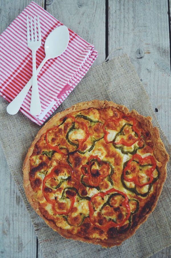 Peppers and Feta Tart recipe τάρτα με πιπεριές και φέτα συνταγή Γαβριήλ Νικολαίδης Cool Artisan