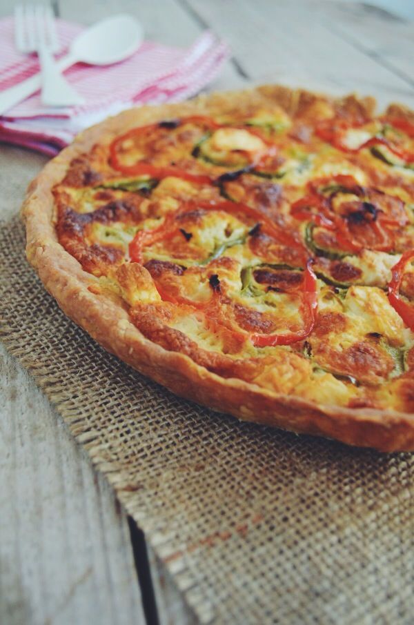 Peppers and Feta Tart recipe τάρτα με πιπεριές και φέτα συνταγή Γαβριήλ Νικολαίδης Cool Artisan