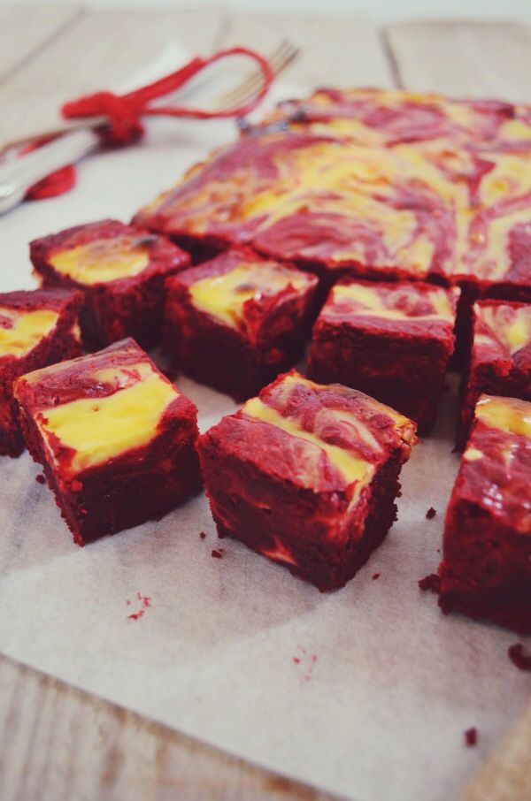 Ret velvet cheesecake brownies recipe συνταγή cool artisan Γαβριηλ  Νικολαιδης