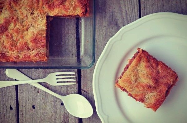 κρεατόπιτα σε φύλλο κανταΐφι, cappeli d'angelo, meat pie, veal, carrot, olive oil, recipe, συνταγή, Γαβριήλ Νικολαΐδης, cool artisan 
