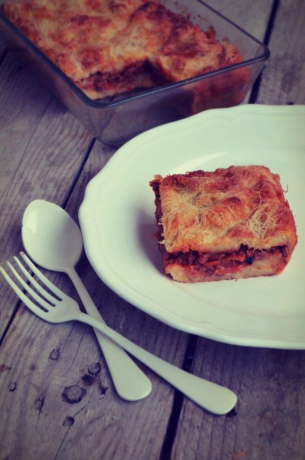 κρεατόπιτα σε φύλλο κανταΐφι, cappeli d'angelo, meat pie, veal, carrot, olive oil, recipe, συνταγή, Γαβριήλ Νικολαΐδης, cool artisan 