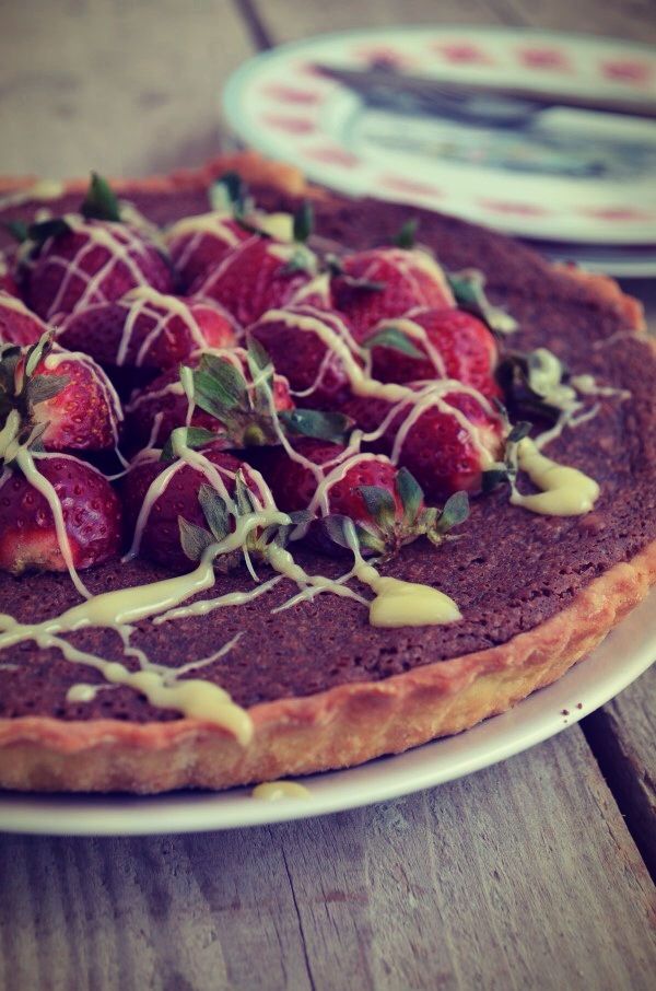 Chocolate and Strawberries tart, recipe, συνταγη, σοκολάτα, τάρτα, φράουλα, κουβερτούρα, εύκολη, απλή, Γαβριήλ Νικολαίδης, Cool Artisan