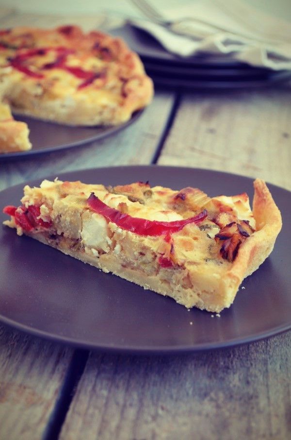 Potatoes and red peppers tart, τάρτα με κολοκυθάκια, πράσα, ζύμη για τάρτα, συνταγή, Γαβριήλ Νικολαίδης, Cool Artisan