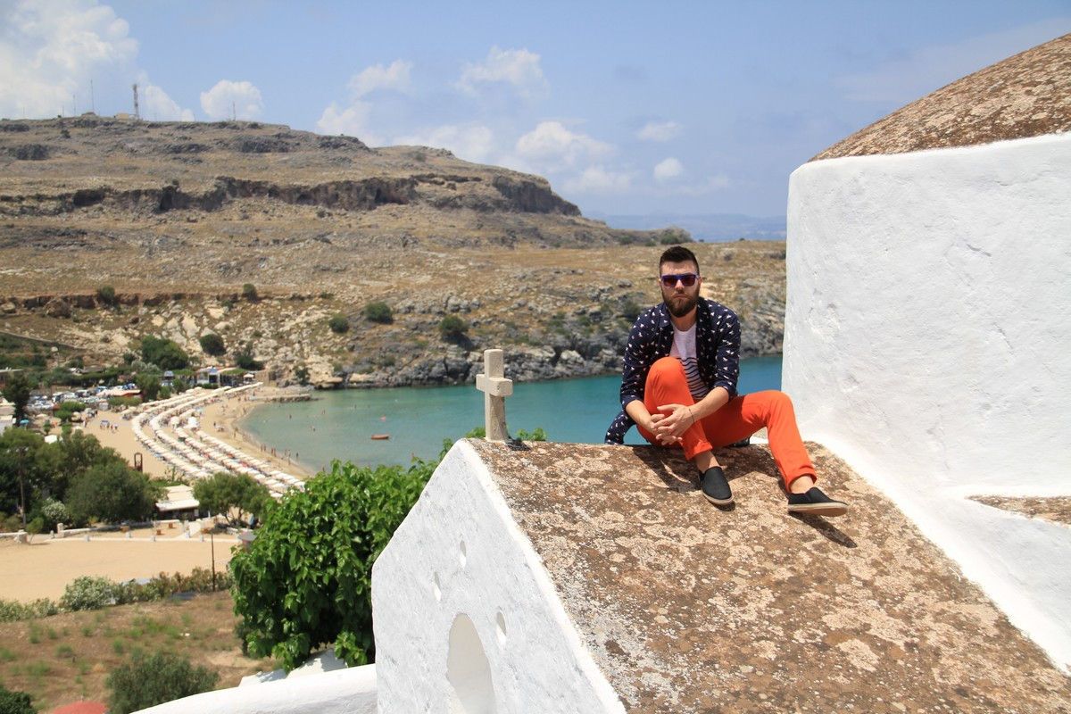 street style, mens style, new , 2014, outfit, man, post, orange pants, mariniere, navy, intimissimi, blue shirt, espandrillies, cool artisan, Γαβριήλ Νικολαίδης