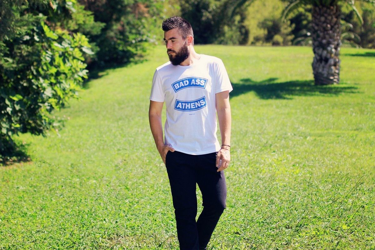 man street style, fashion blog, new trends, T-shirt, black pants, indie brand, dapper guilt, Γαβριήλ Νικολαίδης  