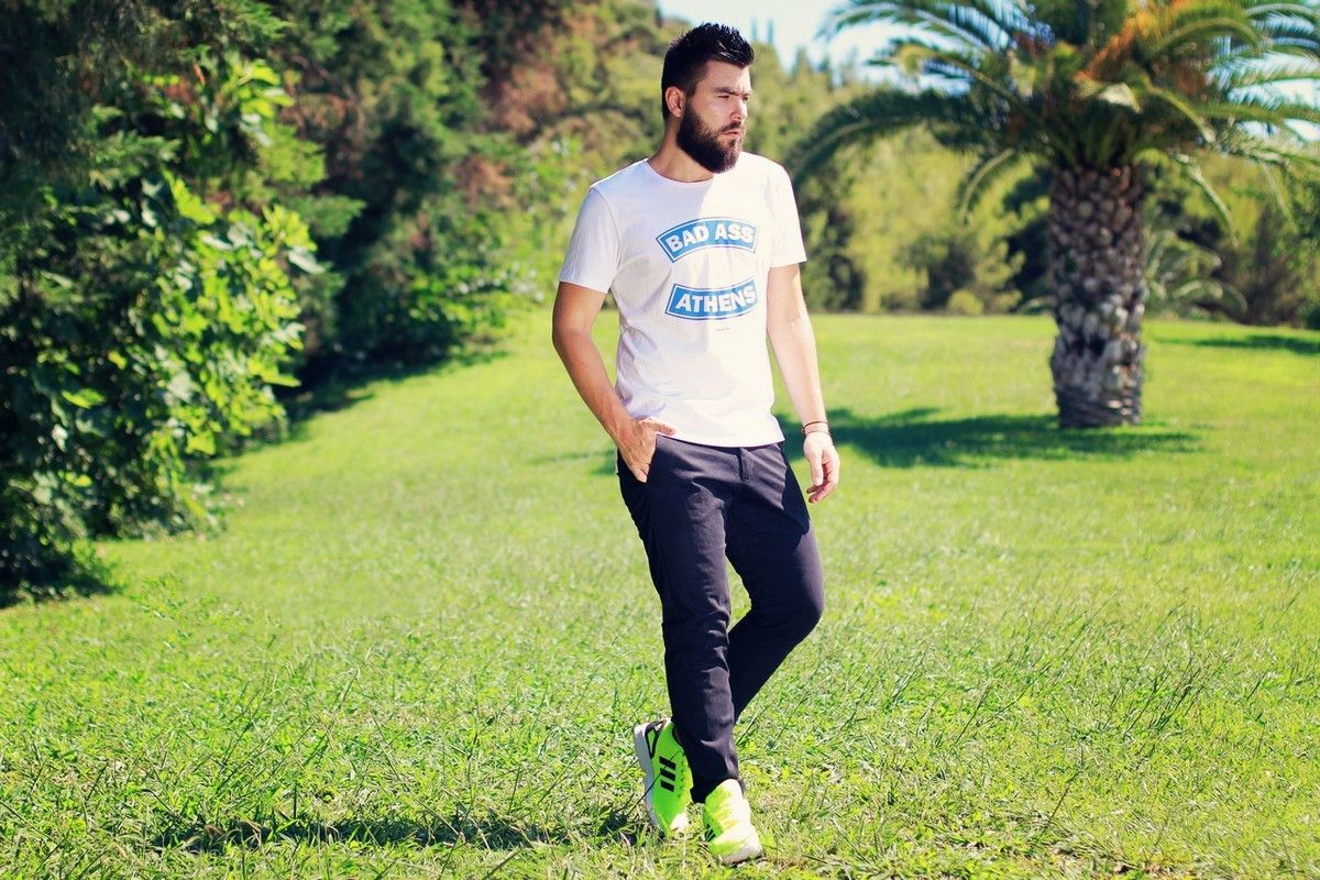 man street style, fashion blog, new trends, T-shirt, black pants, indie brand, dapper guilt, Γαβριήλ Νικολαίδης  