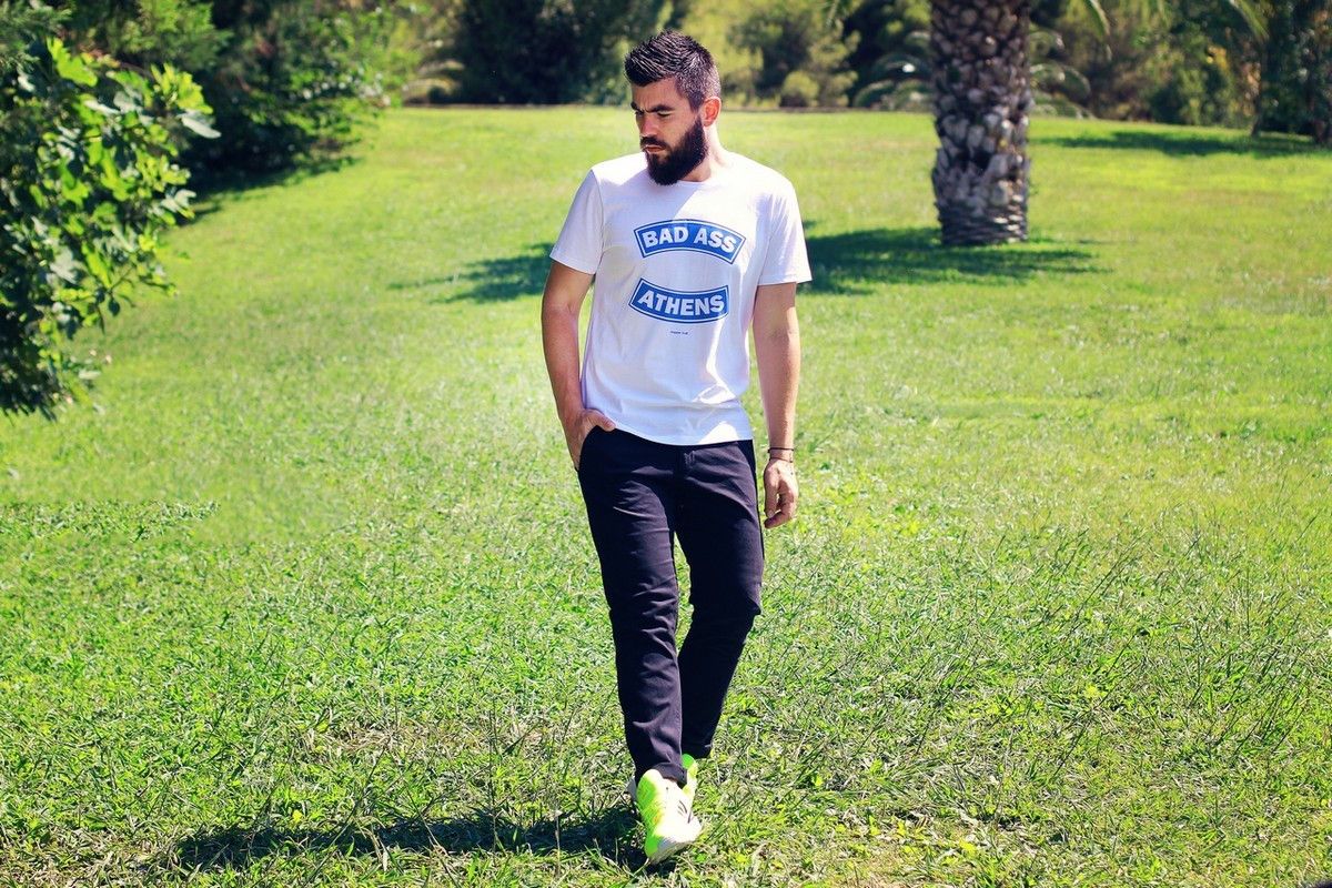 man street style, fashion blog, new trends, T-shirt, black pants, indie brand, dapper guilt, Γαβριήλ Νικολαίδης  