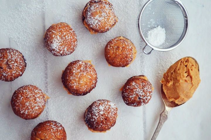 peanut butter , whoopie pies, recipe, συνταγή, μπισκότα , φυστικοβούτυρο, σοκολάτα, καρύδι, Γαβριήλ Νικολαΐδης, cool artisan 