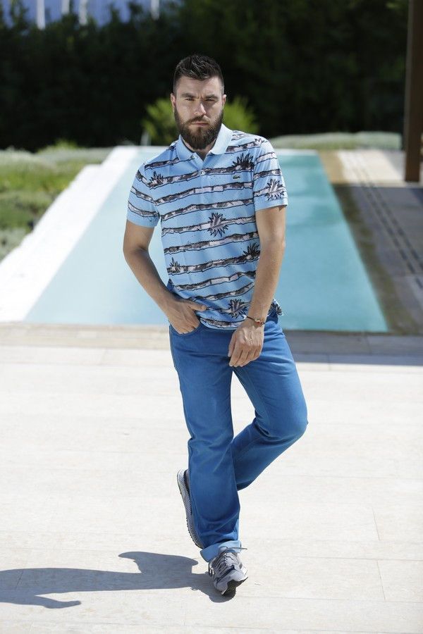 lacoste, summer style, fashion blog, blogger, mens trends, new, 2014, guy, blue polo T-shirt, cobalt pants, mcarthur glen, athens, cool artisan, Γαβριήλ Νικολαίδης 2