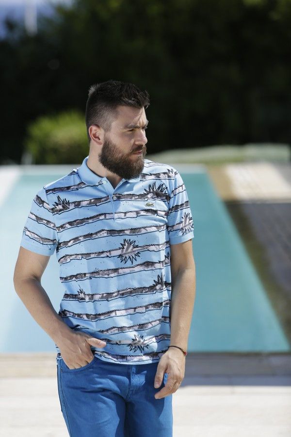 lacoste, summer style, fashion blog, blogger, mens trends, new, 2014, guy, blue polo T-shirt, cobalt pants, mcarthur glen, athens, cool artisan, Γαβριήλ Νικολαίδης 3