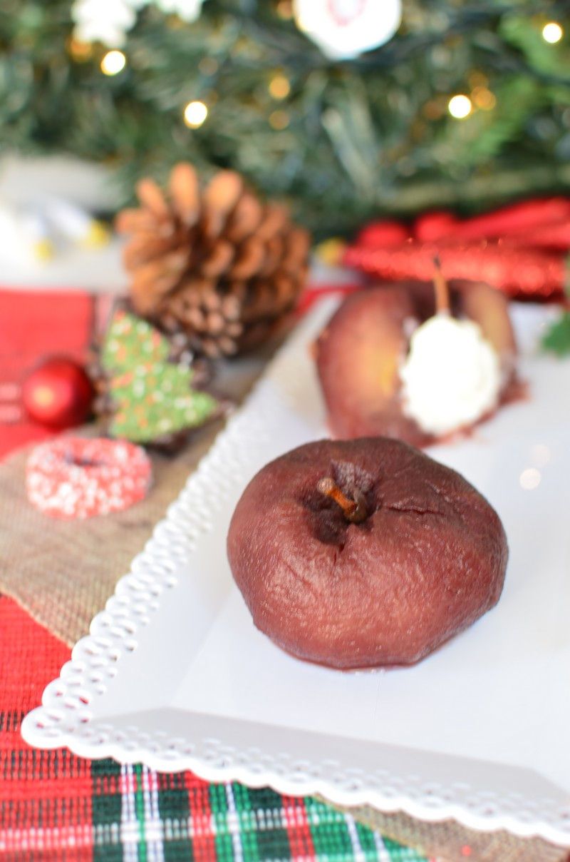Spiced Red Wine Apples with Vanilla Mascarpone Cream Recipe, συνταγή, μήλα, βρασμένα, κρασί, κανέλα, μασκαρπόνε, κρέμα, βανίλια, cool artisan, Γαβριήλ Νικολαΐδης