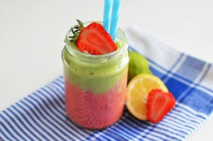 Avovado - Lime and Strawberry - Lemon Smoothie