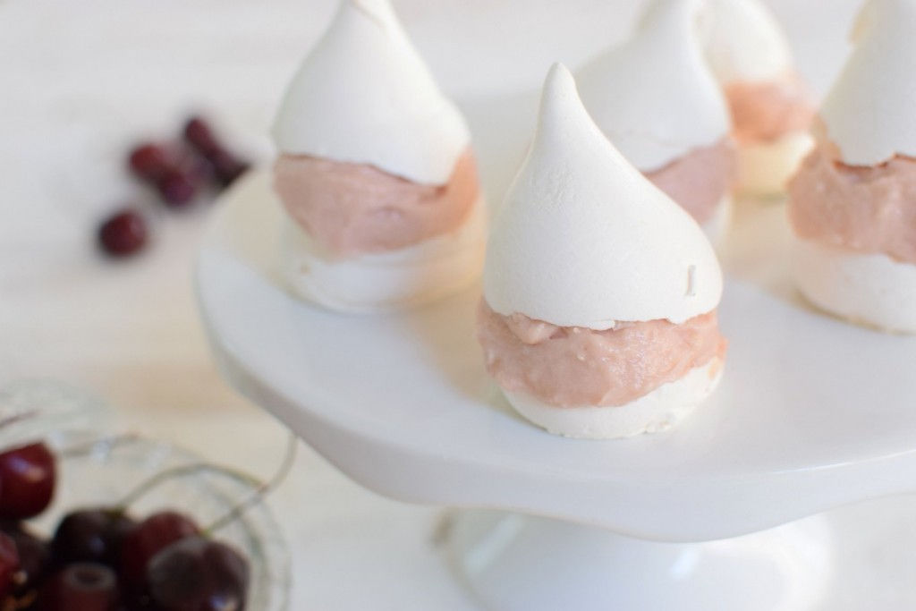 recipe, cherries, cherry, summer, cream cheese cram, pavlova, food styling, butter, eggs, cool artisan 3