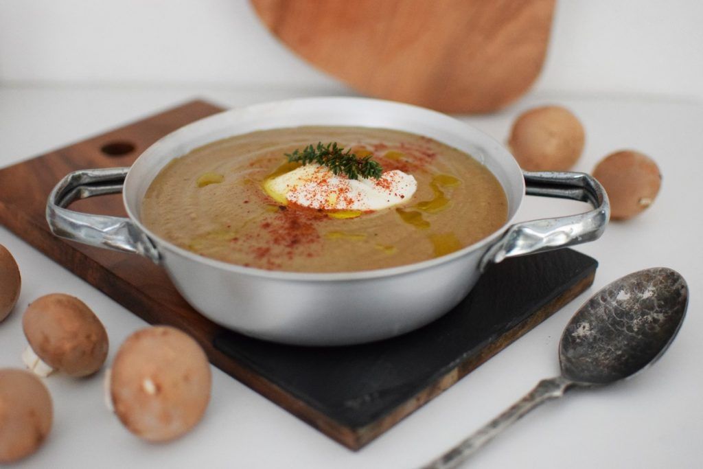Mushroom Velouté Soup Recipe, food blog, food blogger, food styling, cream cheese, cool artisan, gabriel nikolaidis