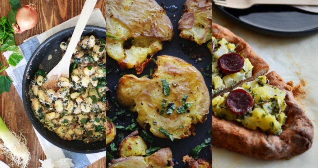 potatoes collage