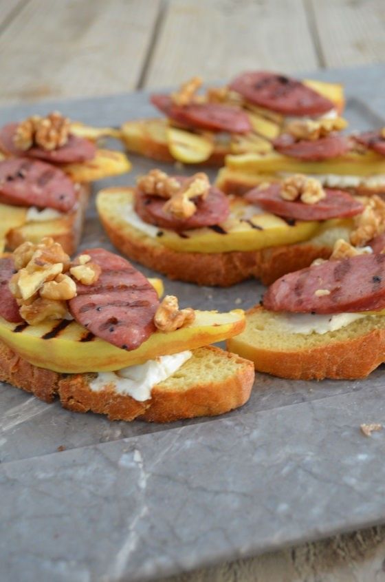 bruschetta quince saussage recipe cool artisan