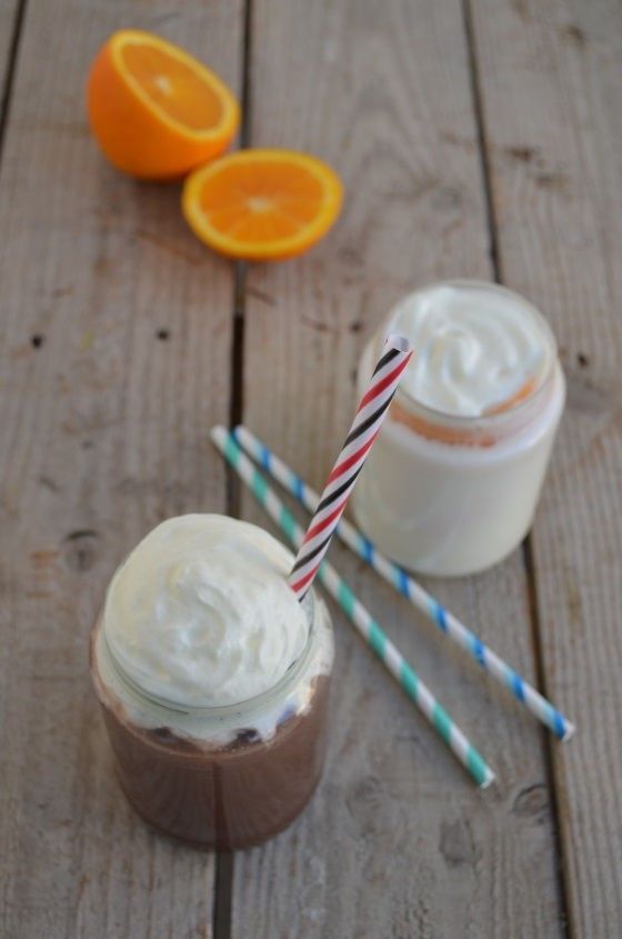 orange white dark espresso chocolate drinks