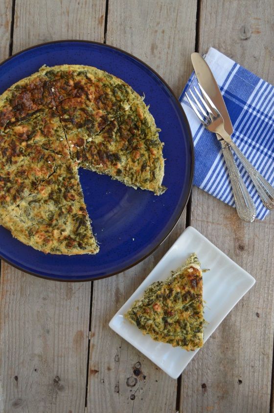 Spinach, feta cheese tart with no flour recipe cool artisan Γαβριήλ Νικολαίδης