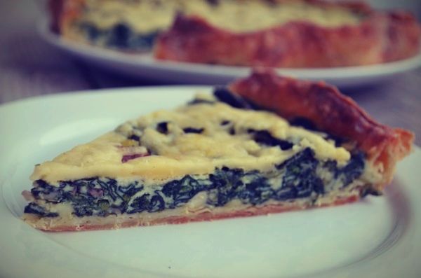 Quiche Lorraine with spinach and bacon, recipe, tart, french, συνταγή, κις λορέν, σπανάκι, κρέμα γαλακτός, τυρί, γραβιέρα, Cool Artisan, Γαβριήλ Νικολαΐδης
