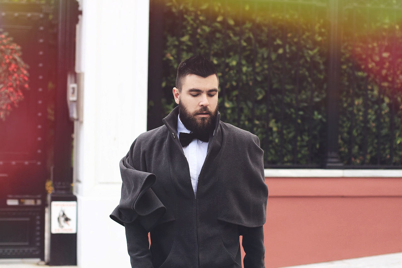 man street style, man fashion blogger, new years eve, cape, blazer, bow tie, trends 2015, white shirt, christmas, stelios koudounaris, fall winter 2015, στέλιος κουδουνάρης, Γαβριήλ Νικολαΐδης