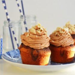 Butter, Chocolate, COOL ARTISAN, cream, συνταγή, σοκολάτα, φυστικοβούτυρο, Γαβριήλ Νικολαΐδης, απλή, βανίλια, γρηγορη, γλάσο, καπκεικς, μαρμπλ, Marble Cupcakes and Fluffy Peanut Butter Frosting Recipe, sugar