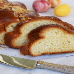 easter, cake, tsoureki, greek, recipe