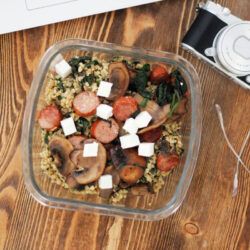 _MG_5875 Πλιγούρι, λουκάνικο, σπανάκι, #taperakiproject